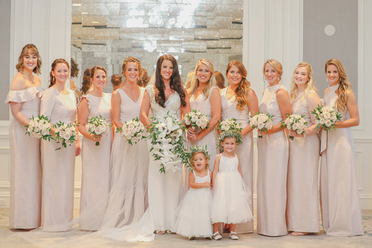 Jana's Platinum Pink Bridesmaids