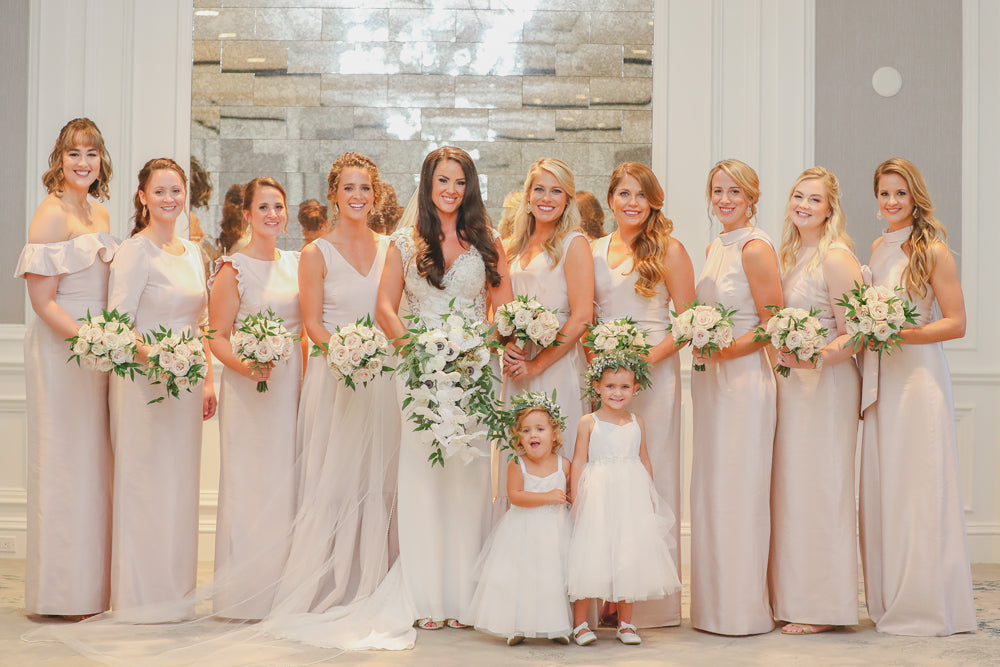Jana's Platinum Pink Bridesmaids