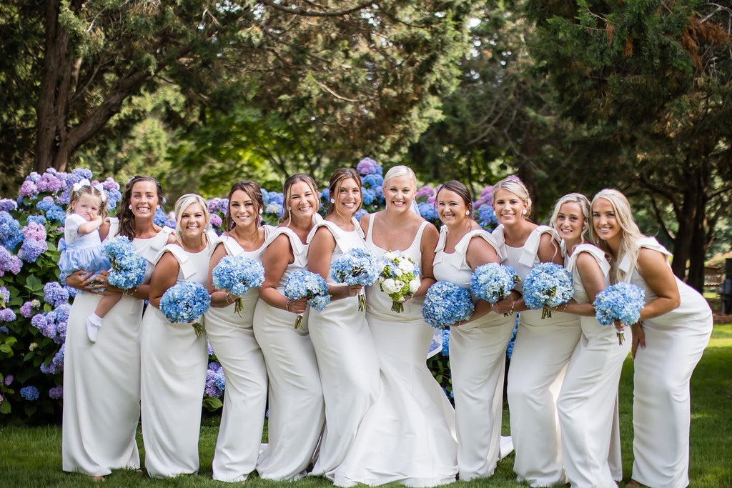 Katleyn's Chic White Bridal Party