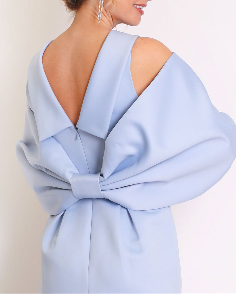 Bow Wrap in Satin