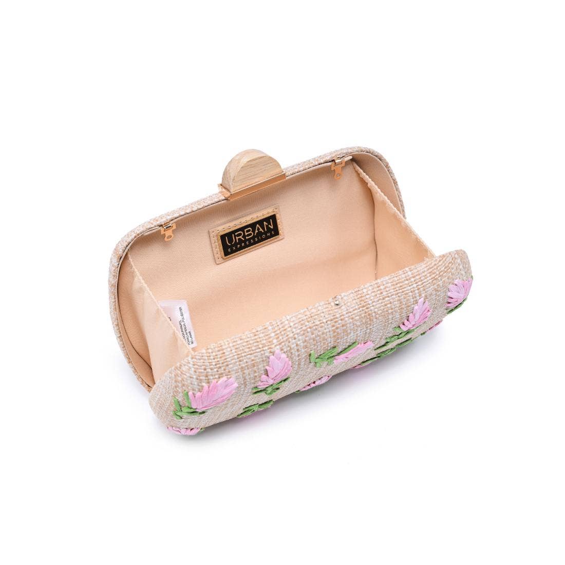 Pink Floral Clutch